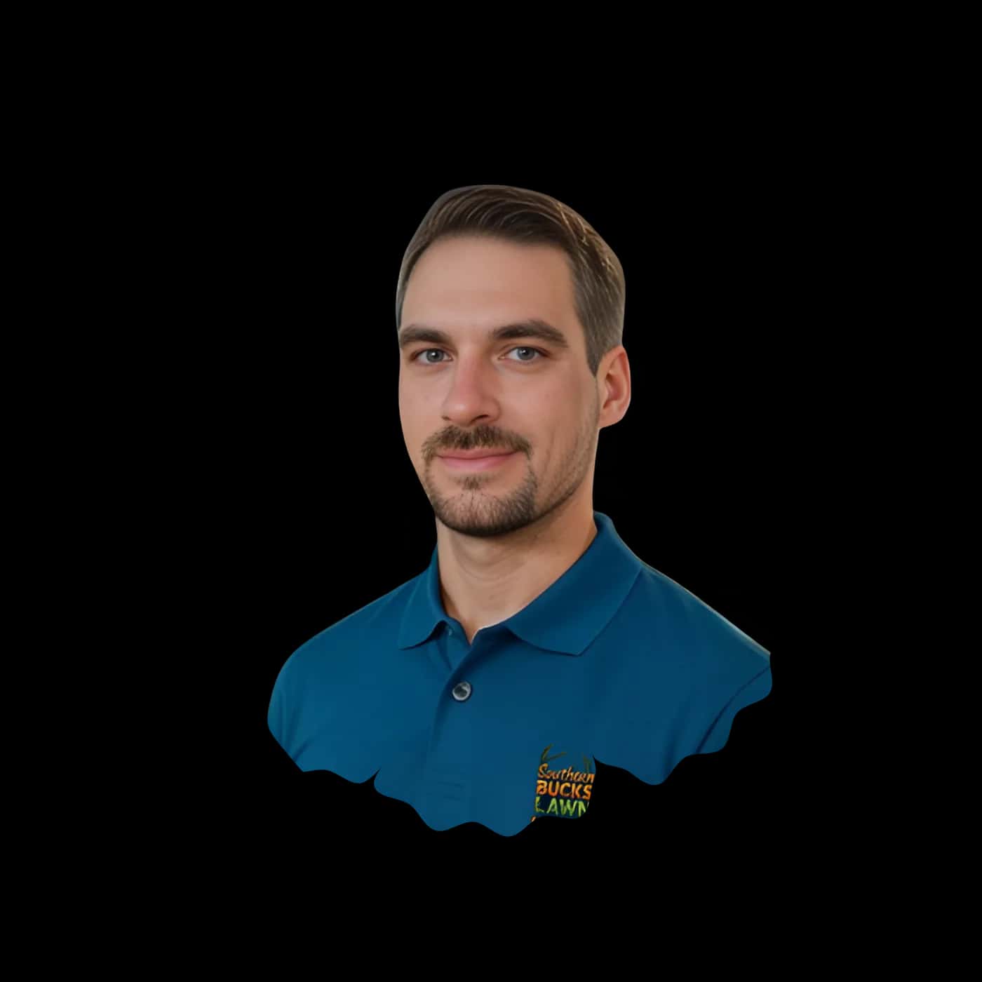 Headshot of Michael Dantone, owner of Southern Buck Lawn, in a company polo.